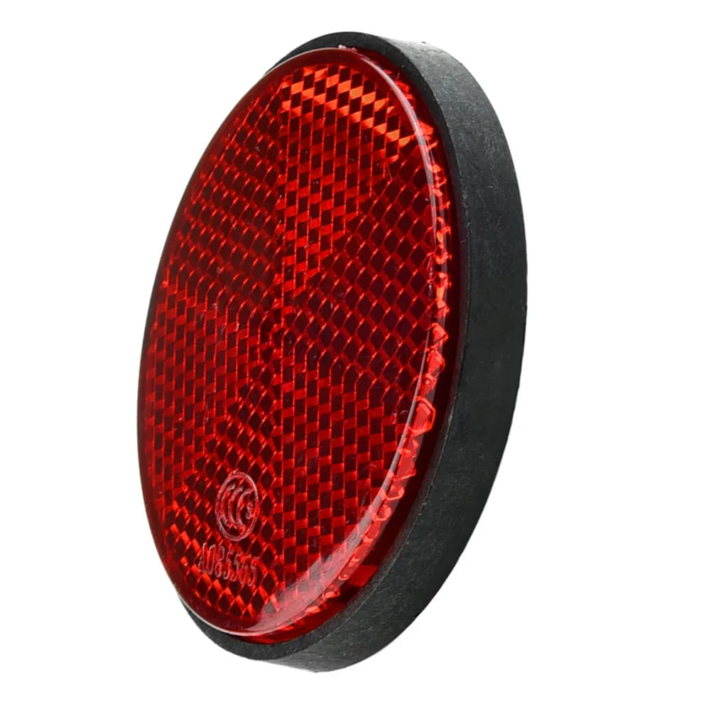 High Quality Plastic Materials Bicycle Bike Round Reflector Night Cycling Safety Reflective Bike Accessory Tool Oasis Select