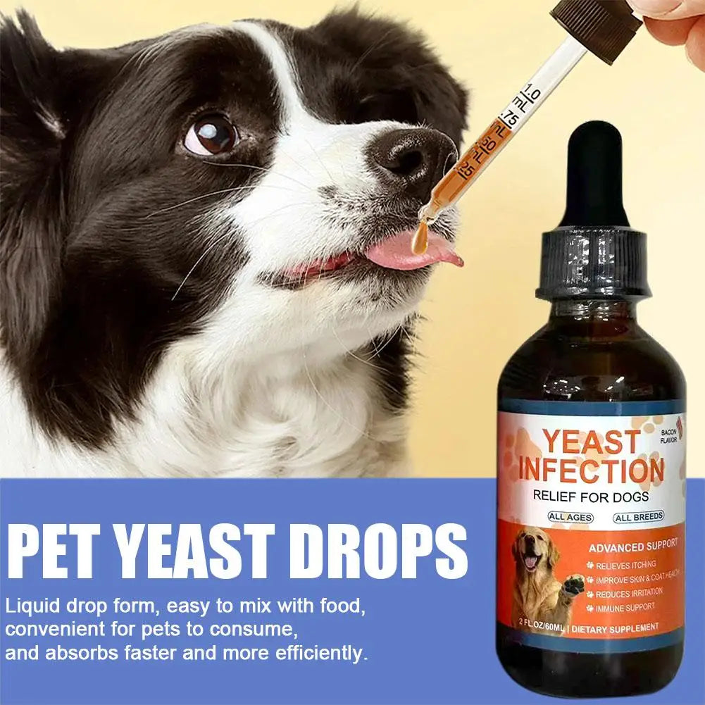 60ml Pet Yeast Drops - Regulate Digestive System, Improve Diarrhea And Constipation, And Enhance Skin And Hair Health Oasis Select