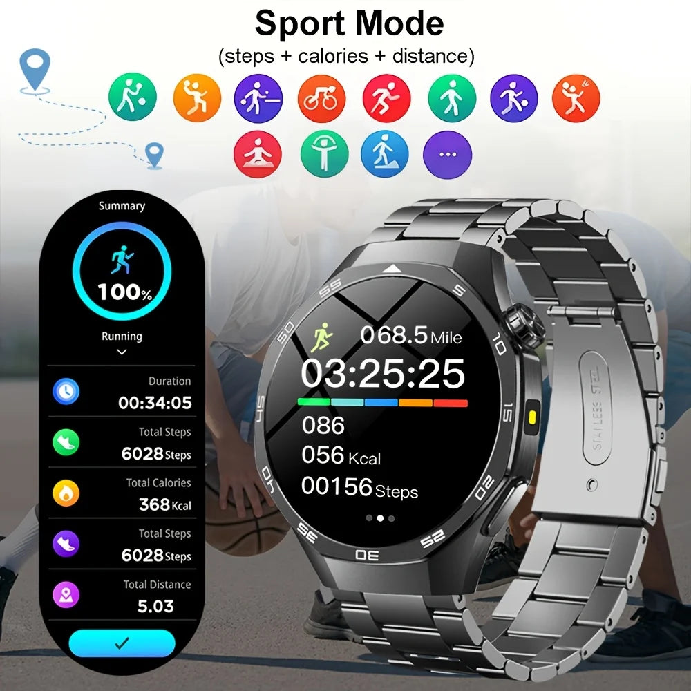 ERUN Smart Watch – Calls, Multi-Sport & Remote Camera Control