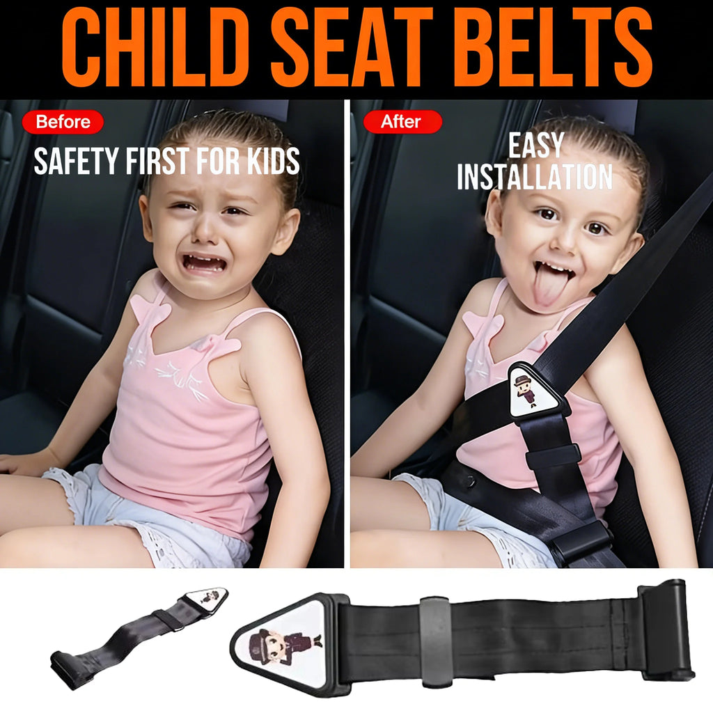 Kids Seat Belt Adjuster – Child Shoulder Guard Safety Clip