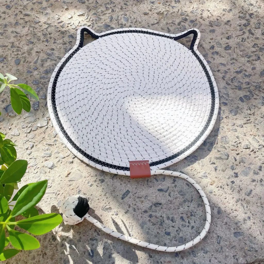 Multipurpose Cat Scratching Mat with Toy Ball Cat Bed Soft Wear-resistant Cat Bed Dog Mat Pet Sleeping Mat for All Seasons Oasis Select D 43cm