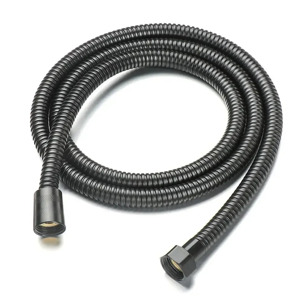 1/15/2m GI/2 High Pressure PVC Handheld Shower Hose Universal Interface Flexible Anti Winding Bathroom Accessories Oasis Select Black 1.5m