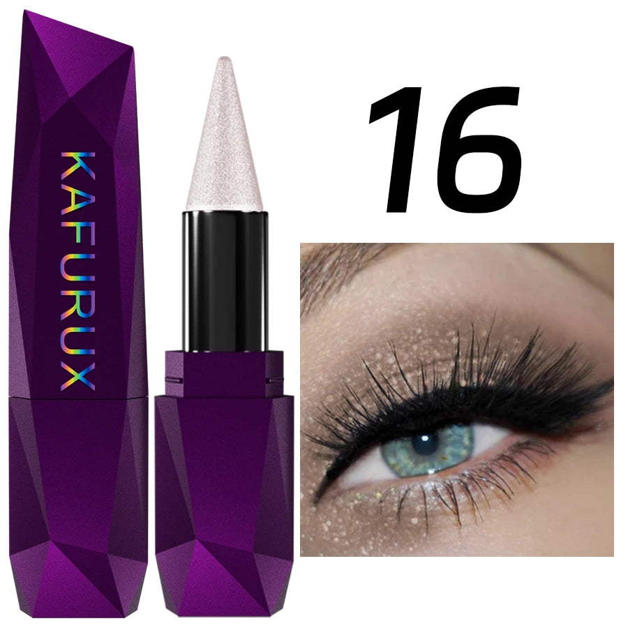 KAFURUX 25-Color Pearlescent Eyeshadow Stick – Waterproof