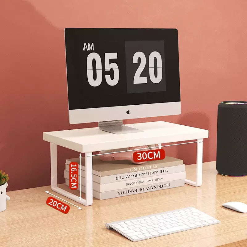 Wood Monitor Riser Shelf & Desk Organizer Stand 30/40/50cm