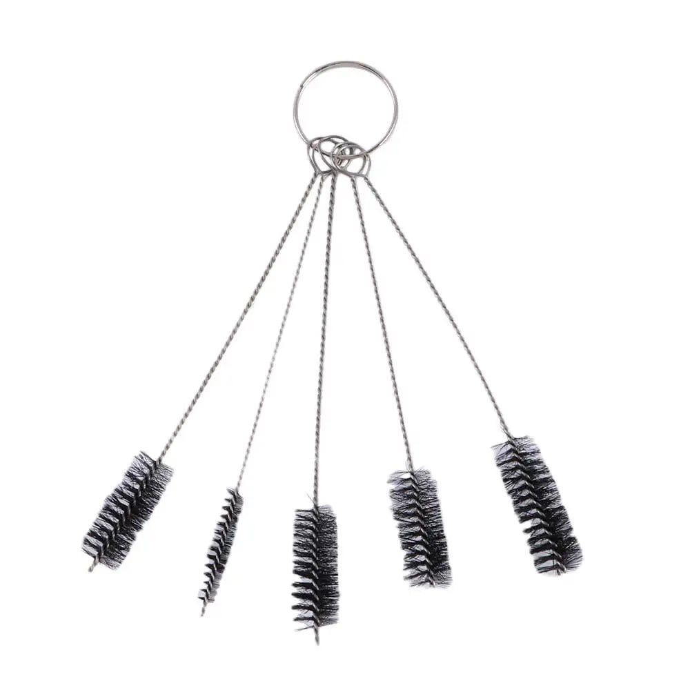 5-Piece Nylon Wire Tip Cleaning Brush Set – Airbrush & Needles Cleaning Brush Set Oasis Select black 10MM