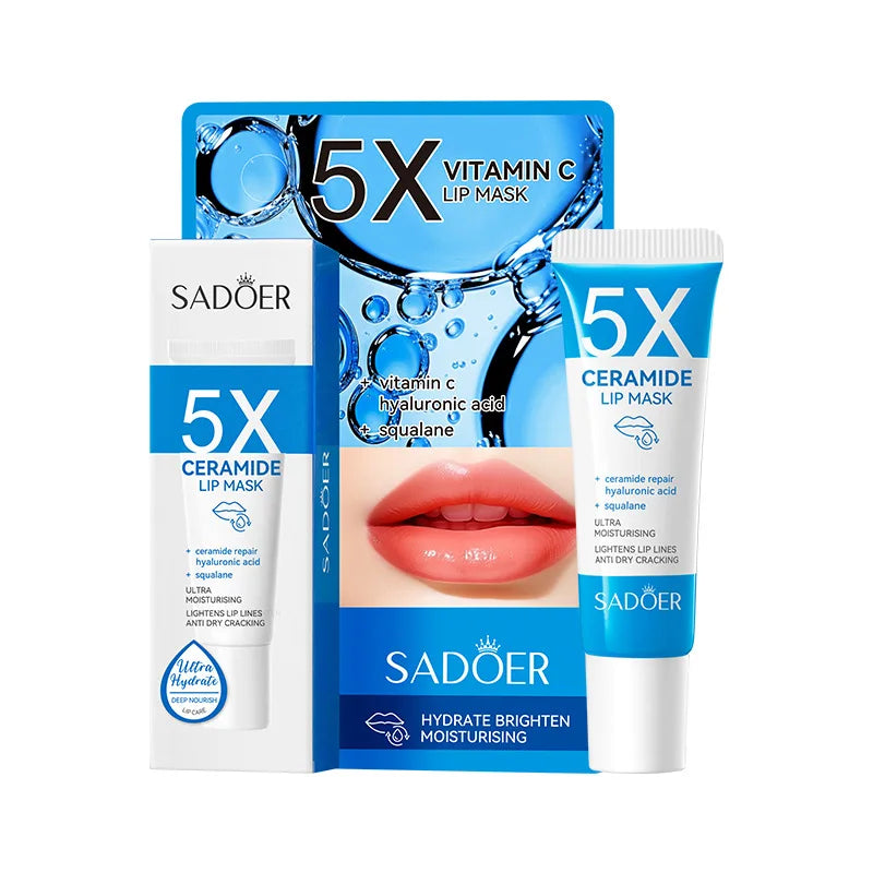 SADOER Niacinamide Lip Mask Balm – Ceramide & Vitamin C 10g Tinted Lip Mask Oasis Select ceramide