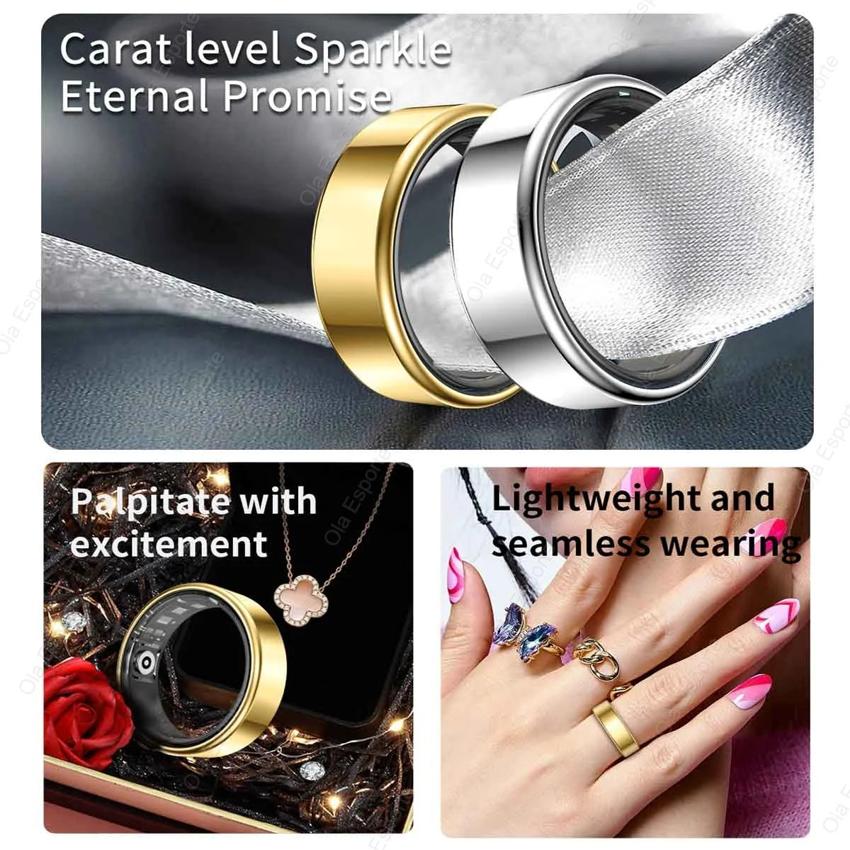 Smart Ring – Heart Rate, Sleep & Fitness Tracker | iOS & Android