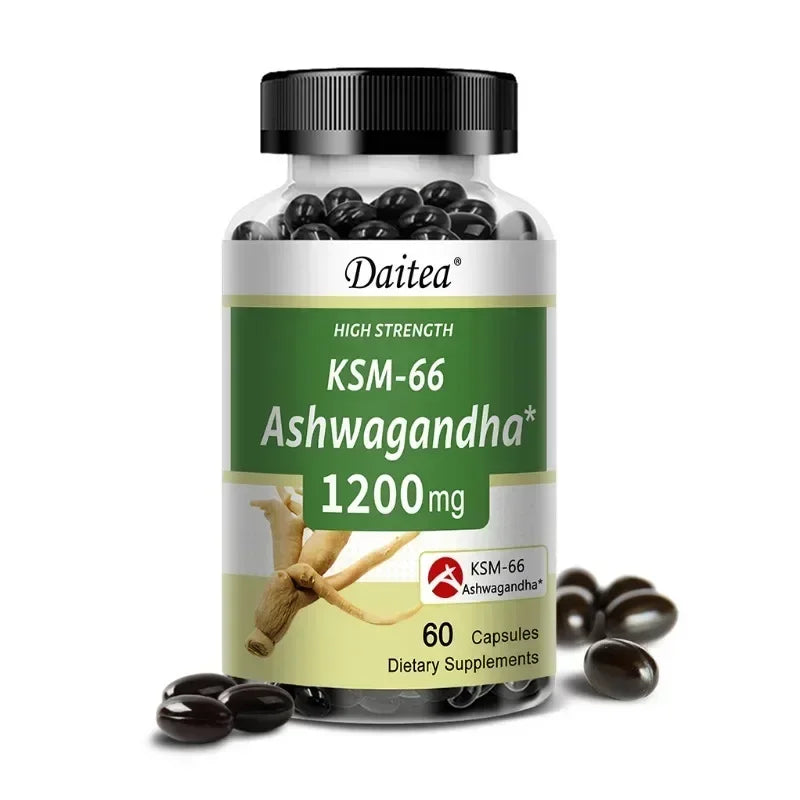 KSM-66 Ashwagandha 1200mg – Stress, Sleep & Mood Support Herbal Supplement Oasis Select 60 count-1 bottle