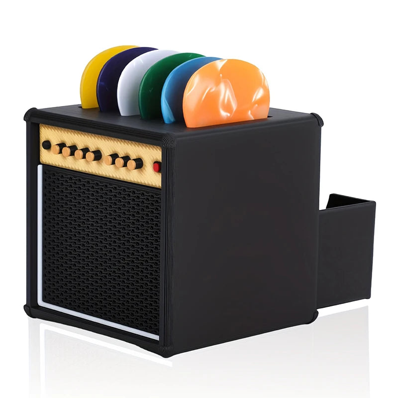 3D Printed Waterproof Dustproof Guitar Picks Organizer Portable Guitar Pick Holder With Drawer Picks Storage And Display Gifts Oasis Select