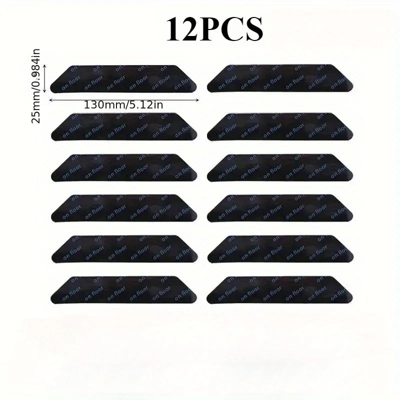 12Pcs Newest Carpet Non-slip Stickers Washable Anti Curling Carpet Patch General Reusable Floor Rug Mat General Fixed Sticker Oasis Select