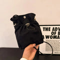 Nylon Crossbody Bag Soft Mini Phone Wallet Multifunctional Square Shoulder Bag Crossbody Purse Canvas Purse Messenger Bag Oasis Select Black thin rope
