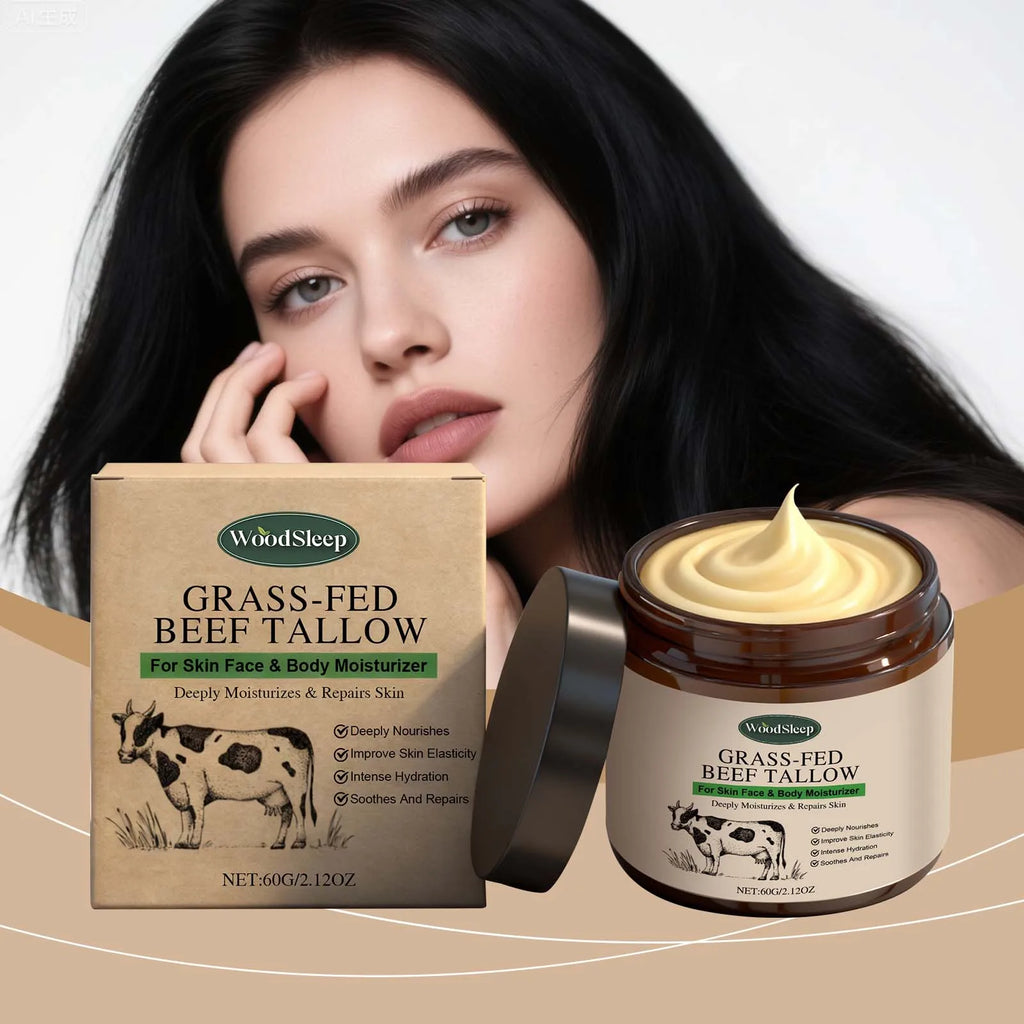 WOODSLEEP Tallow Balm – Natural Whipped Face & Body Cream Tallow Face Balm Oasis Select