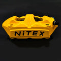 Integrated brake caliper locking point aluminum alloy disc brake lower pump 100MM motorcycle modification Oasis Select YELLOW