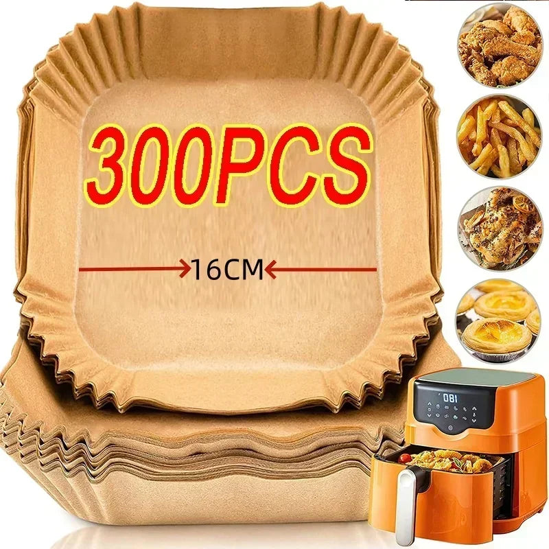 Disposable Air Fryer Paper Non-Stick Kitchen Baking Airfryer Mat Oilproof Micro-wave Barbecue Pad Baking Paper Liner Accessories Oasis Select