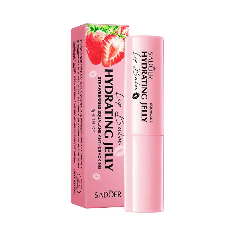 SADOER Fresh Fruit Lip Balm – Moisturizing & Nourishing Lip Balm Oasis Select Strawberry 1pcs