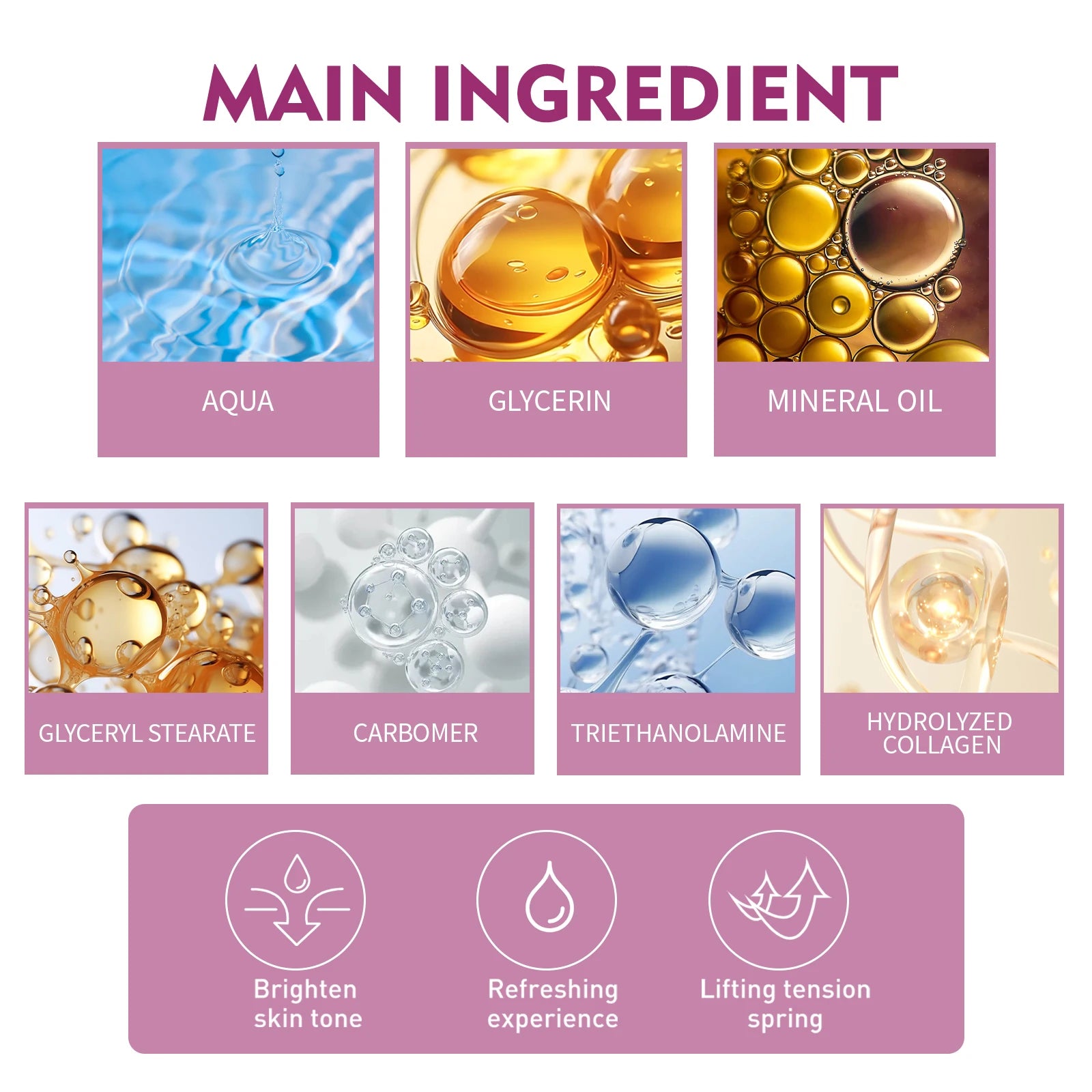 Hydrolyzed Collagen Neck Cream Eliminate Neck Fine Lines Firming Lifting Neck Remove Double Chin Rejuvenation Cream SkinCare Oasis Select