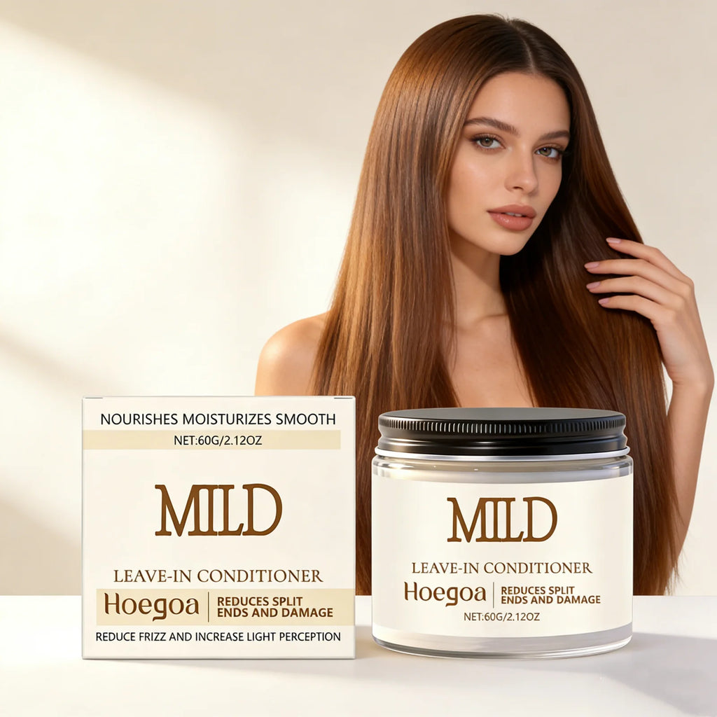 Hydrating Leave-In Hair Cream Nourish Frizzy Lasting Softness Moisturize Non-Greasy Easy To Use Lightweight No-Wash Conditioner Oasis Select