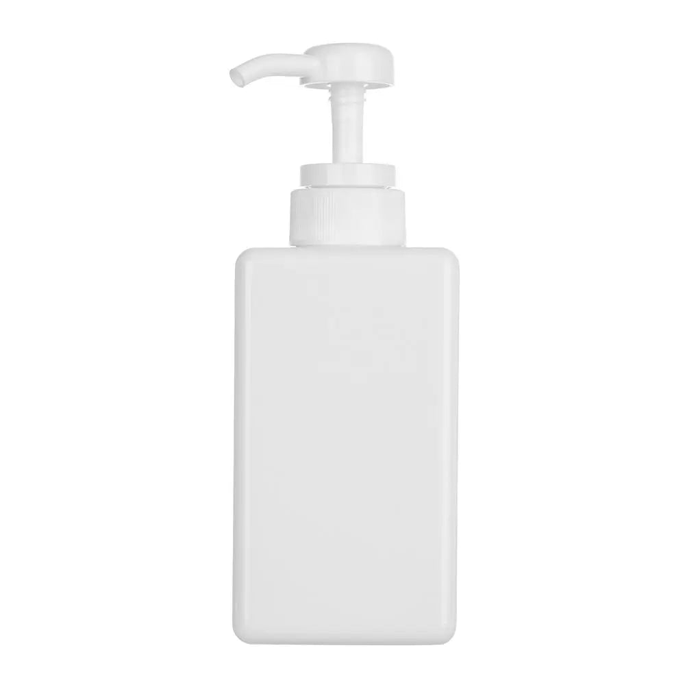 650ml Square Clear Bottle Liquid Soap Whipped Mousse Points Bottling Shampoo Lotion Shower Gel Pump Bottlesnding Soap Dispenser Oasis Select white-450ml