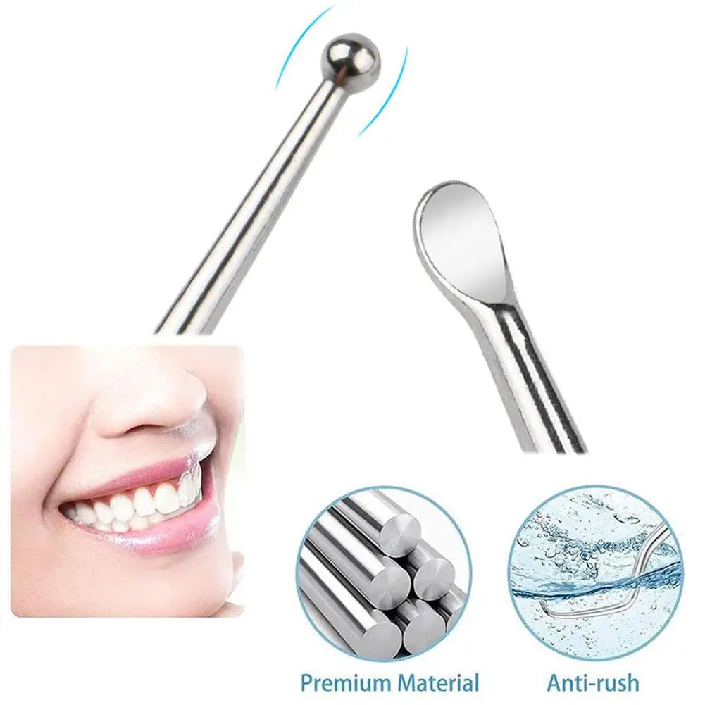 1Pc Tonsil Stone Removal Ear Wax Remover Tool Steel Remover Mouth Cleaning Care Tools Tonsil Stone Remover Health Care Oasis Select