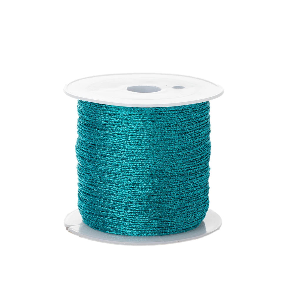 0.4mm 50m Crafts Nylon Cord For Jewelry Making Beading Braided Nylon Satin String for Bracelets Rattail Trim Chinese Knot Oasis Select Kong Blue 0.4mmX50m