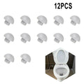 12pcs Toilet Lid Cushion- Toilet Seat Cushion-Pads Cover Shock-proof Buffers Bumpers Bathroom Accessories Parts Oasis Select Top cover cushion
