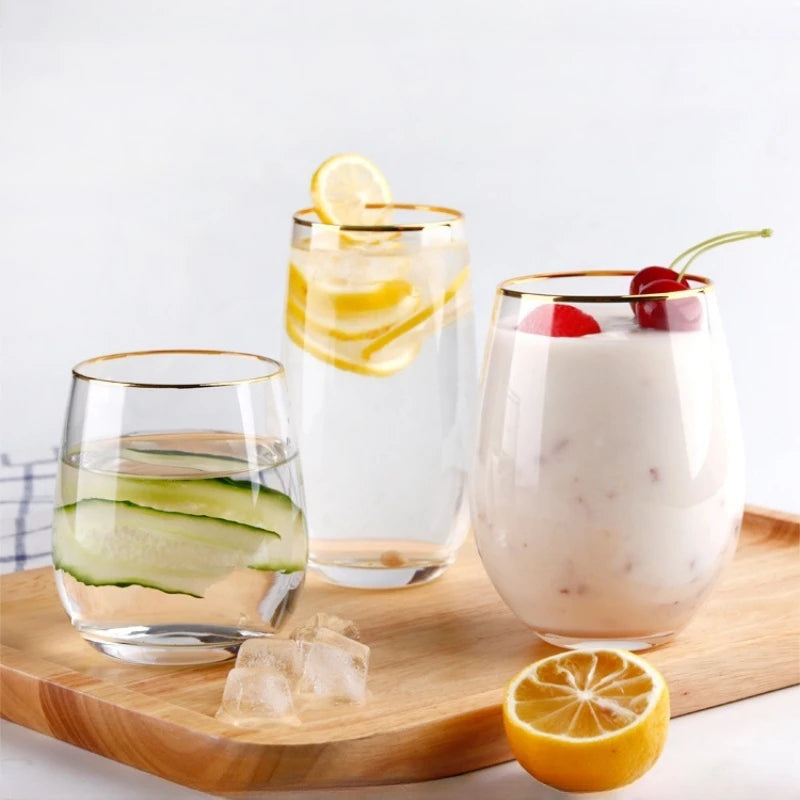 2pcs Whiskey Glass Clear Whiskey Bar Cocktail Glasses Drinking Glasses Scotch Liquor Barware Beer Milk Shake Juice Latte Cup Oasis Select