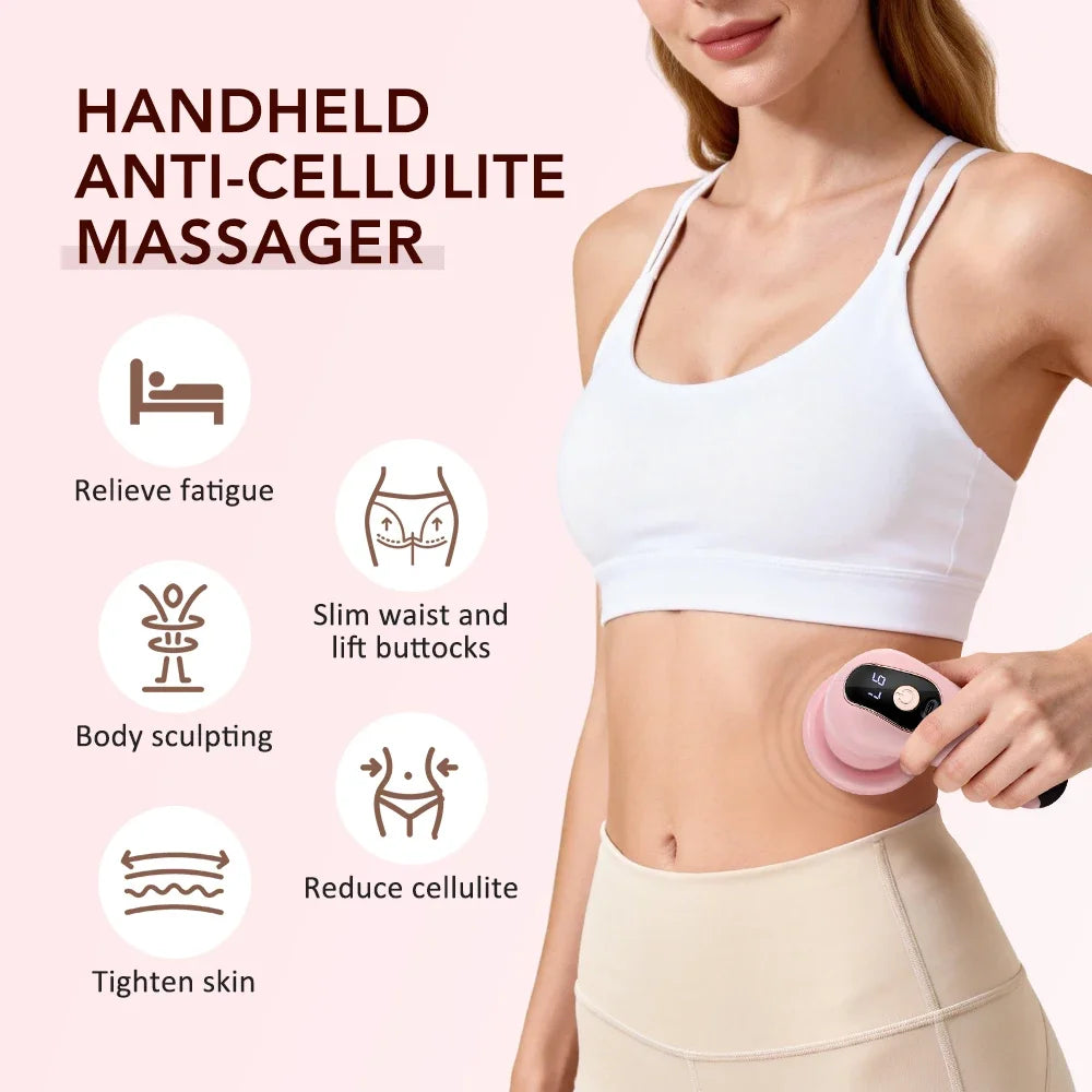Cordless Body Sculpting Massager – 6 Levels & 5 Heads