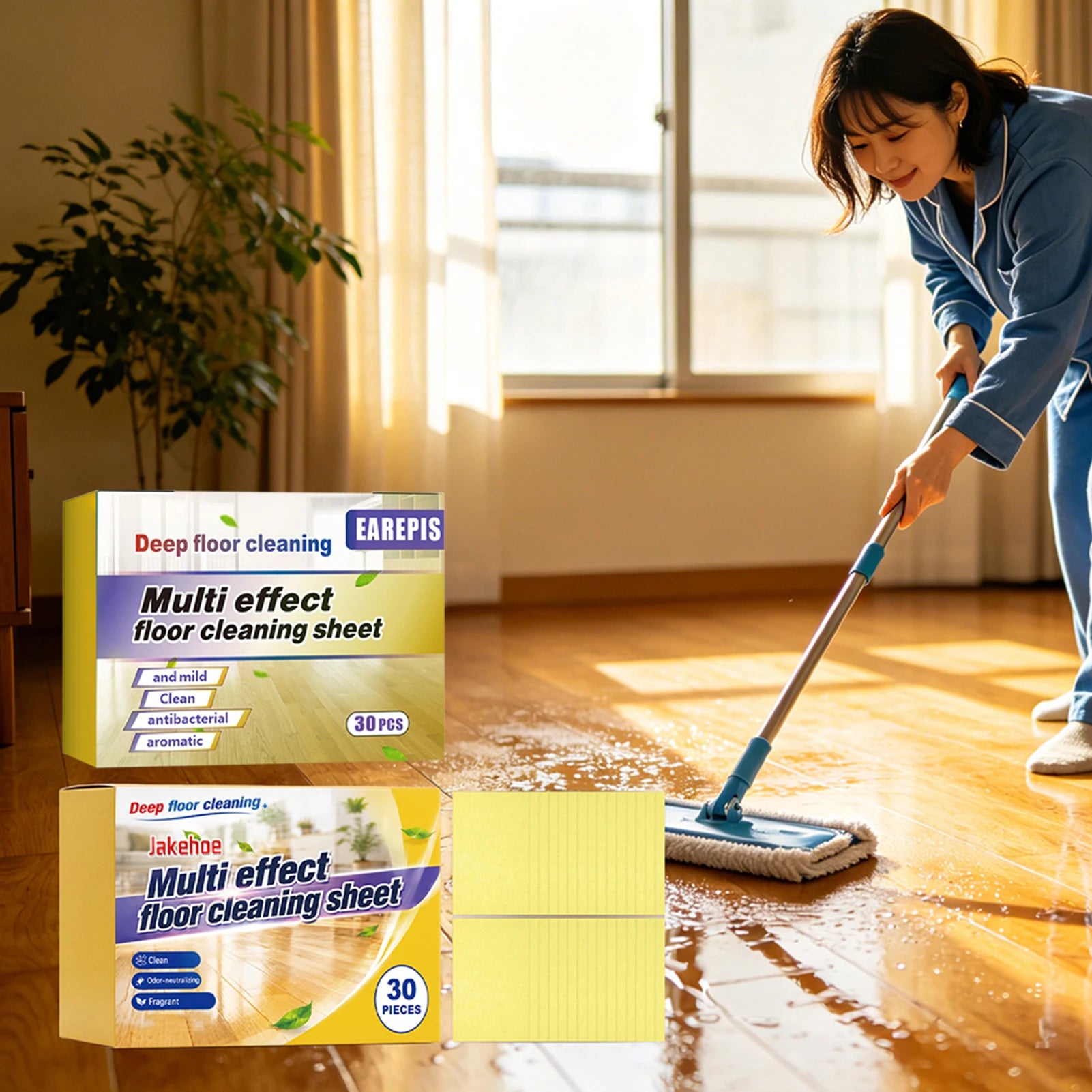 Floor Cleaning Concentrate Sheets | Multi-Surface 30pc
