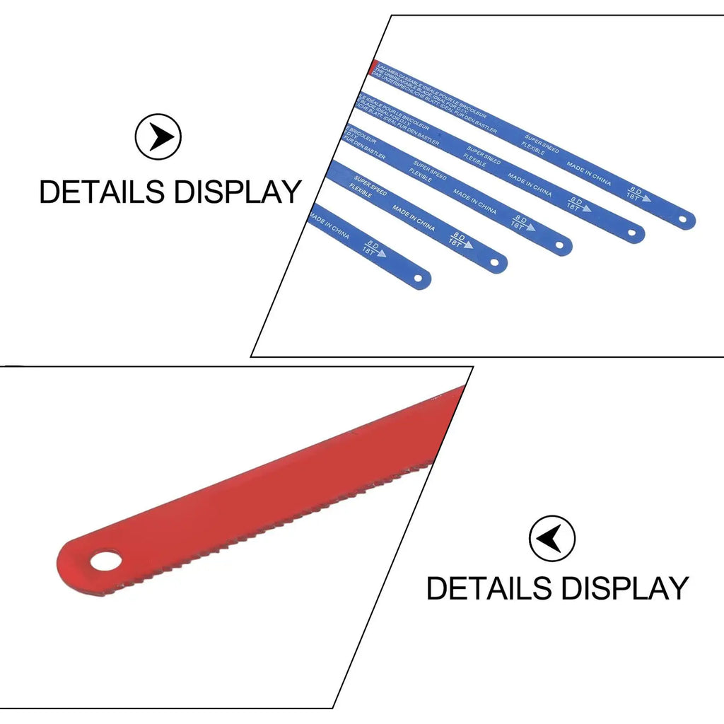 5PCS Hacksaw Blade 300mm Hand Saw Blades 14T/18T/24T Bi-Metal For Meat Wood Cut Woodworking Hand Tool Oasis Select