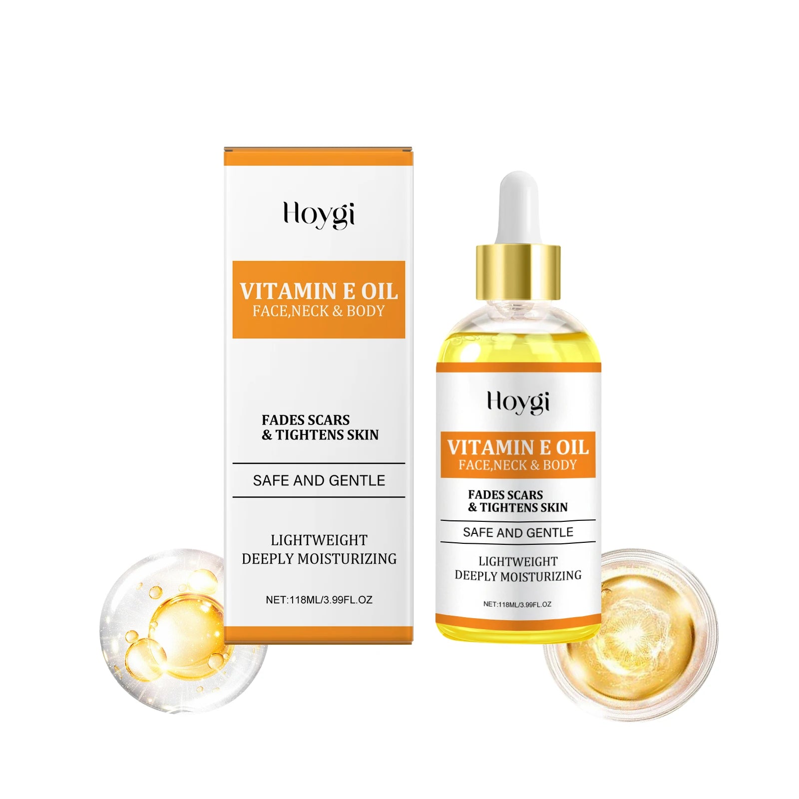 Hoygi Vitamin E & Hyaluronic Acid Moisturizing Body Oil 118ml Moisturizing Skin Oil Oasis Select 1Pcs