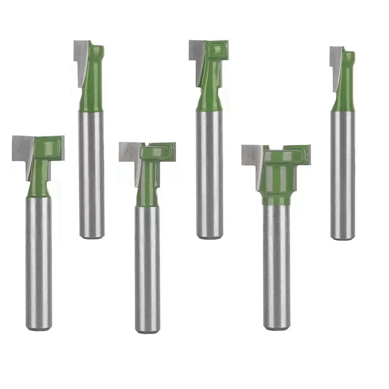 Keyhole Router Bits Set, 6 Pcs Router Bit Set 1/4&5/16&3/8&9/16&1/2&5/8 Inch Blade Diameter Oasis Select Default Title