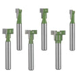 Keyhole Router Bits Set, 6 Pcs Router Bit Set 1/4&5/16&3/8&9/16&1/2&5/8 Inch Blade Diameter Oasis Select Default Title