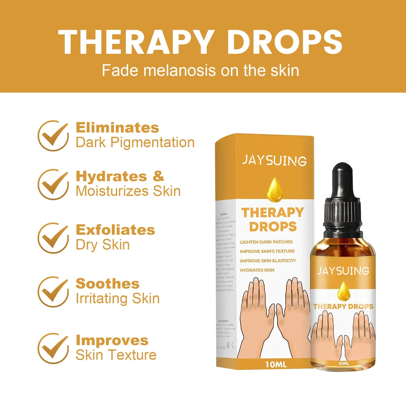 Jaysuing Dark Knuckles Brightening Serum – Fade Pigmentation Brightening Skin Serum Oasis Select