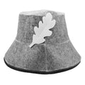 Soft Felt Sauna Cap Felt Bath Hat Water Absorbent Insulation Sauna Bucket Hat Multipurpose Shower Cap For Men Women Oasis Select Grey