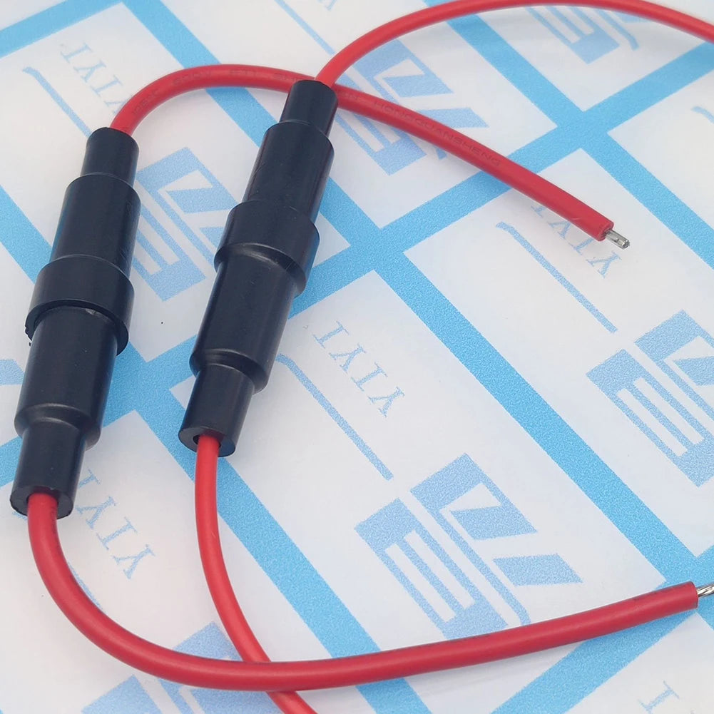 10-Pack 22AWG Glass Tube Fuse Holder 5x20mm & 6x30mm Screw Glass Fuse Holder Oasis Select