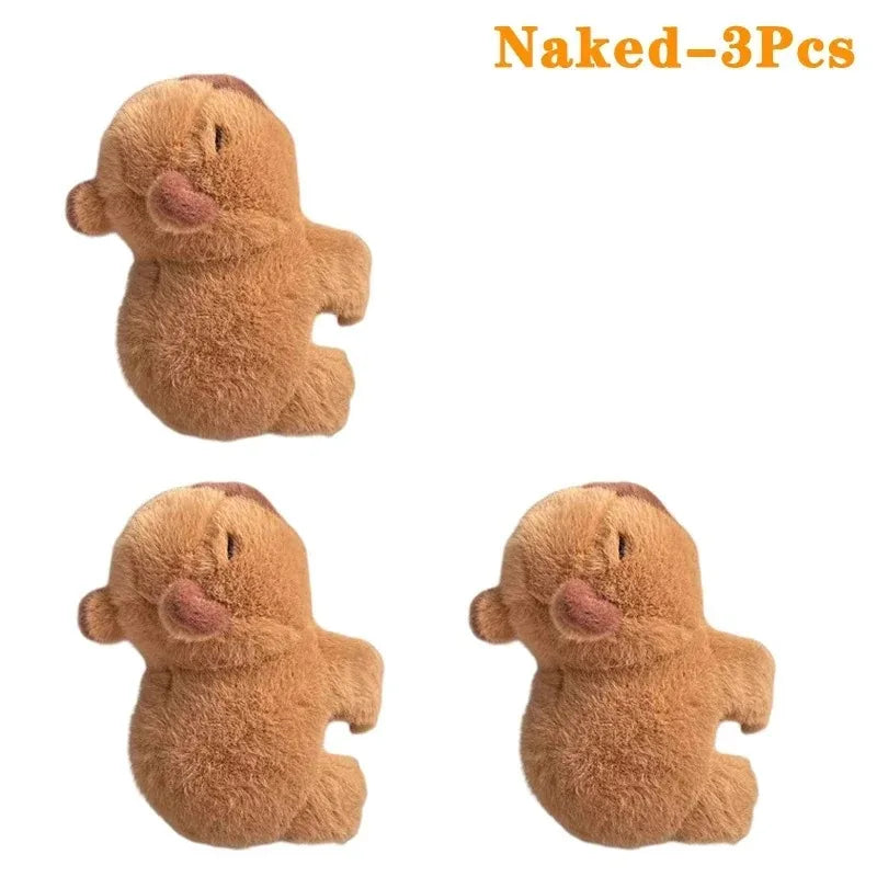1-10PCS Snap Circle Kapybara Wrist Accessory Doll Doll Water Dolphin Cute Plush Toys Curtains Bicycle Car Party Decorations Oasis Select Naked-3PCS