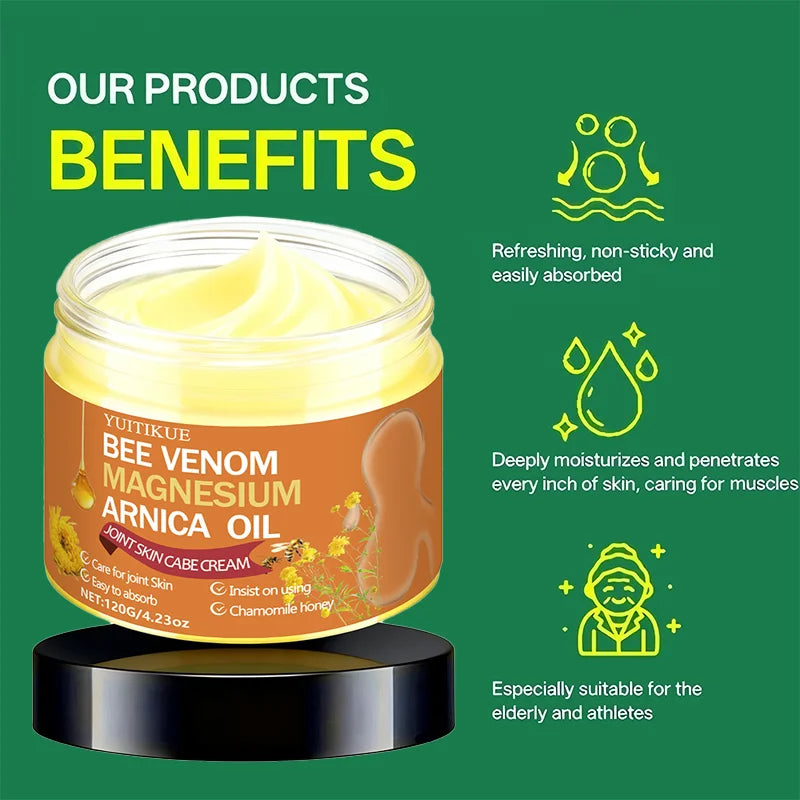 Bee Venom Magnesium Arnica Joint Cream – Hydrating 120g