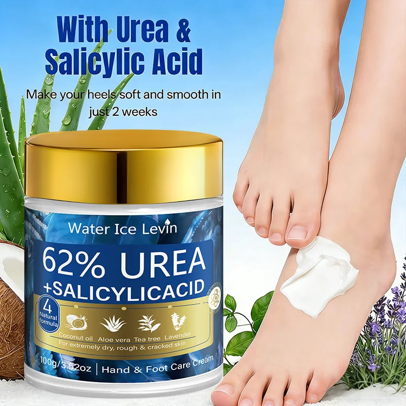 Urea & Salicylic Acid Hand & Foot Cream - Natural Formula, Moisturizing for Extremely Dry Rough Skin Oasis Select