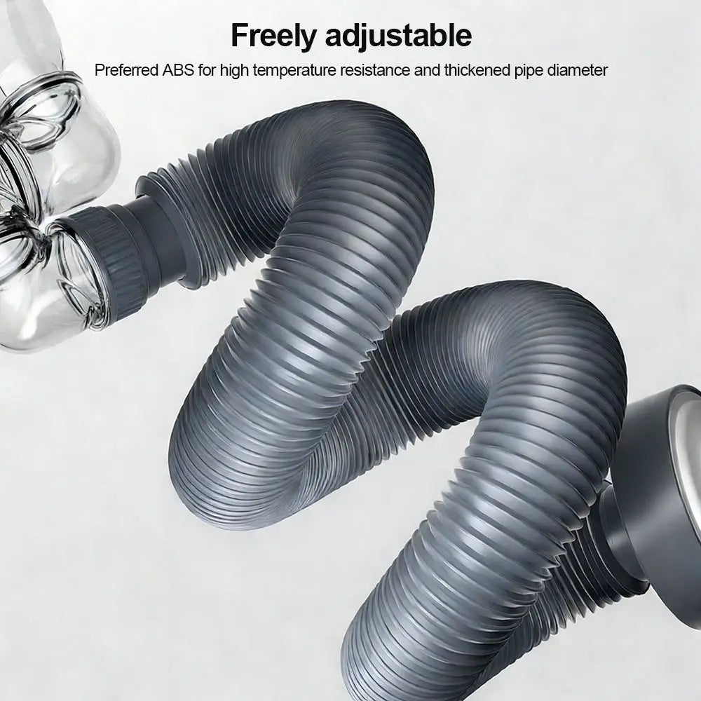 Retractable Sink Drain Pipe Set – Anti-Clog & Anti-Odor