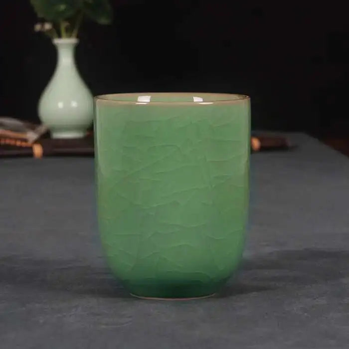 Longquan Celadon Water Cup Purple Clay Ceramic Tea Set, Creative Tea Cup, Tea Cup Couple's Kung Fu Tea Cup Oasis Select