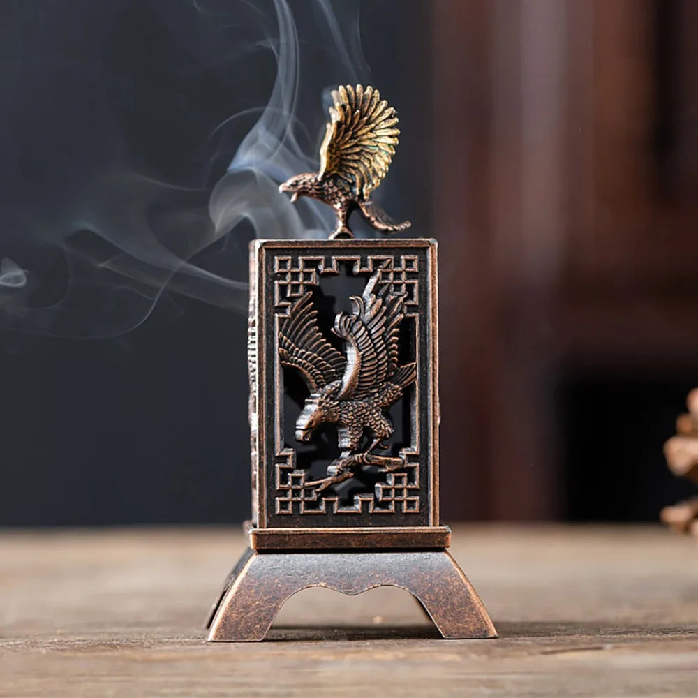 Chinese Style Zinc Alloy Incense Burner | Aromatherapy Holder