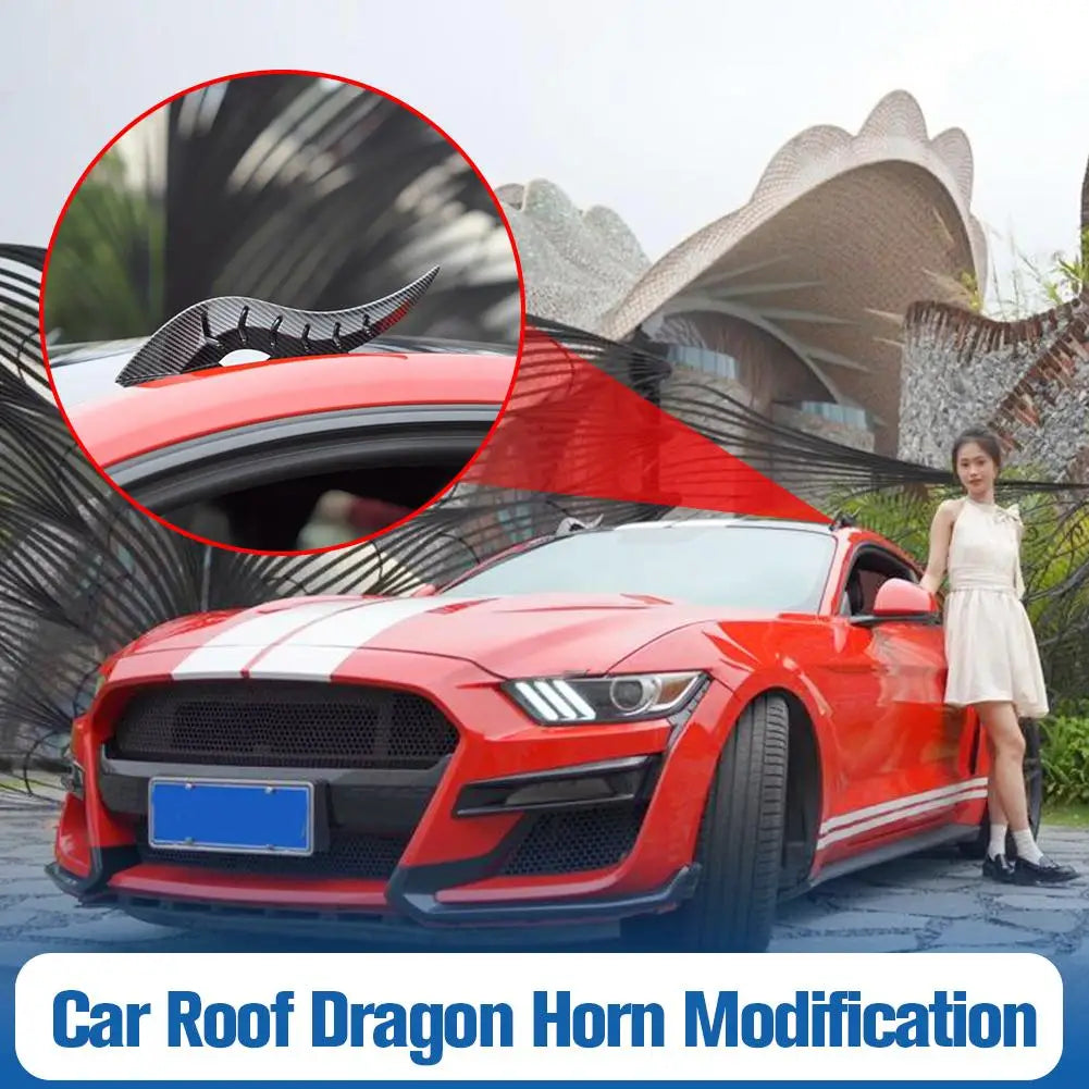 3D Dragon Devil Horn Car Roof Sticker | Halloween Auto Decor