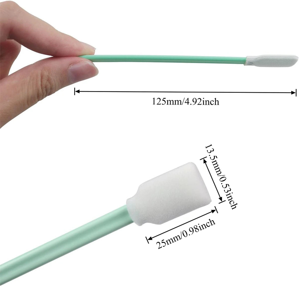 15/25/35 PCS Polyester Swabs – Precision Cleaning Sticks for Printers, Cameras, Lenses & Sensors, Scratch-Free Optical Wipes Oasis Select