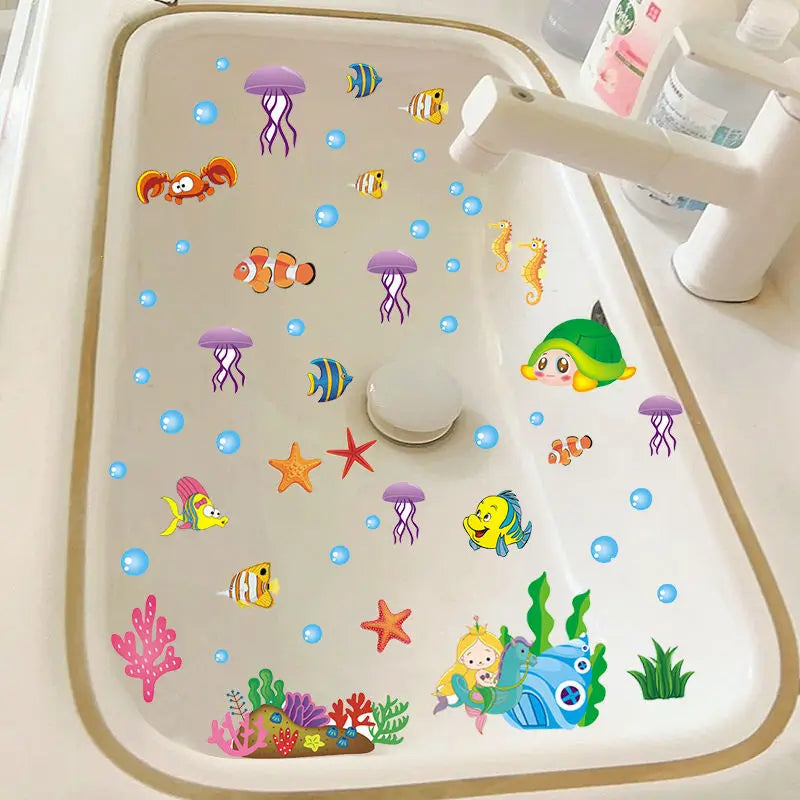 Toilet toilet sink tile stickers Waterproof wallpaper self-adhesive decorative painting shade refurbished stickers Oasis Select M