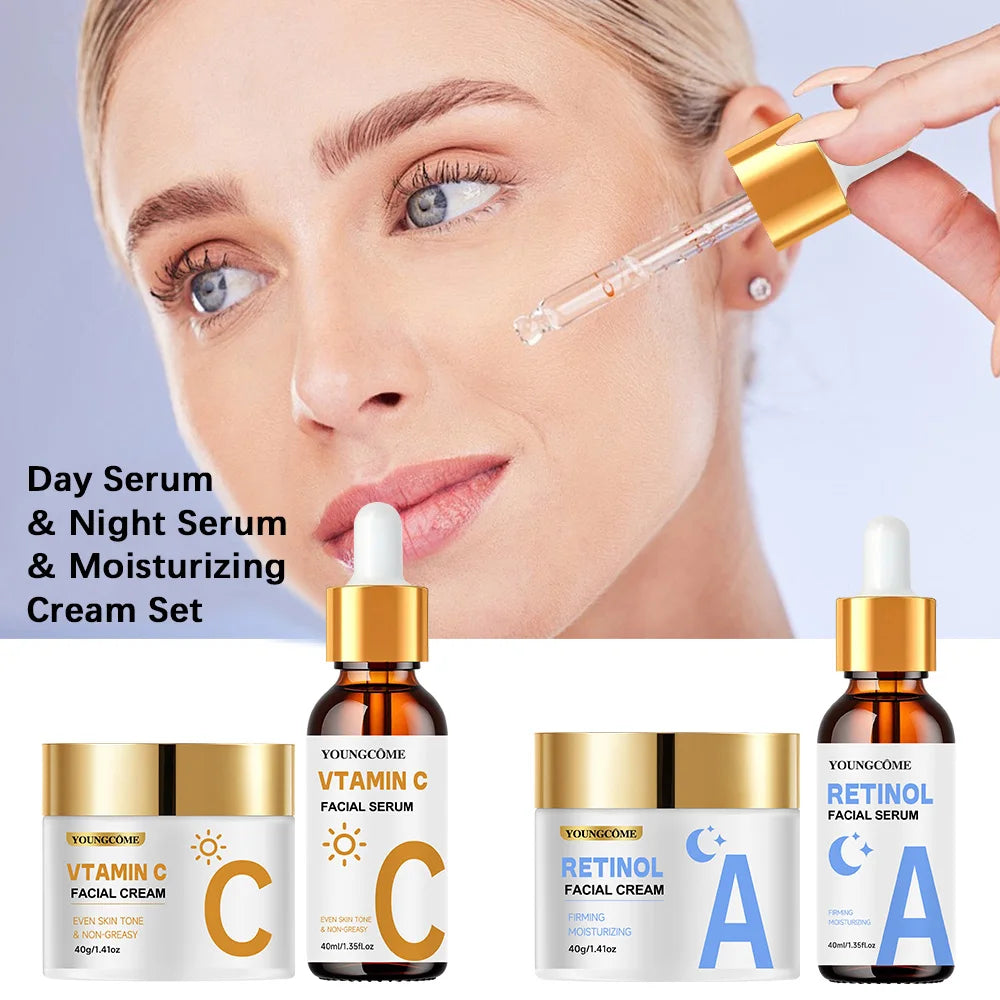 YOUNGCOME Retinol Cream & Serum Set – Collagen & Vitamin E