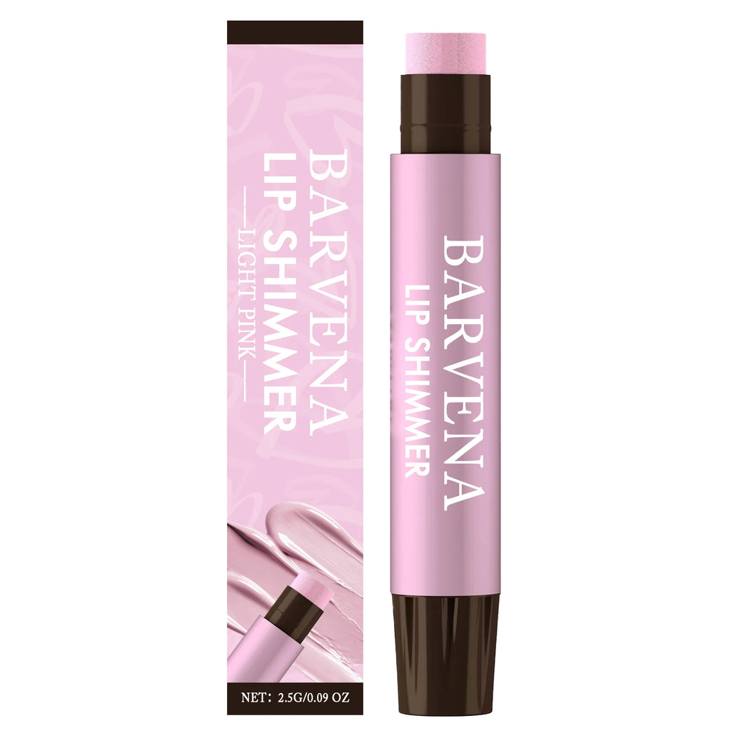 Beauty Lip Shimmer Lasting Shiny Glossy Hydrate Nourish Repair Dry Lips Smooth Soft Plump Lightweight Gentle Moisturize Lip Balm Oasis Select Light Pink