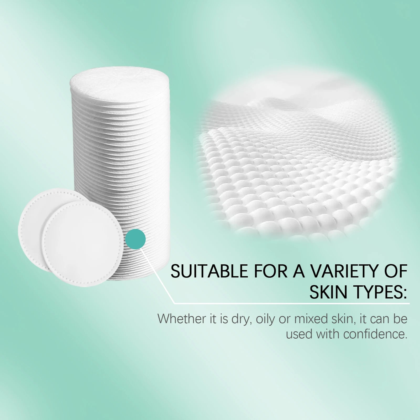Disposable Cotton Makeup Remover Pads – 100 to 300 Pack Makeup Remover Pads Oasis Select