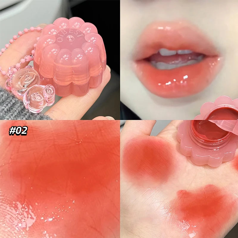 QIBEST Mirror Lip Gloss & Cheek Tint – Hydrating Jelly Stain