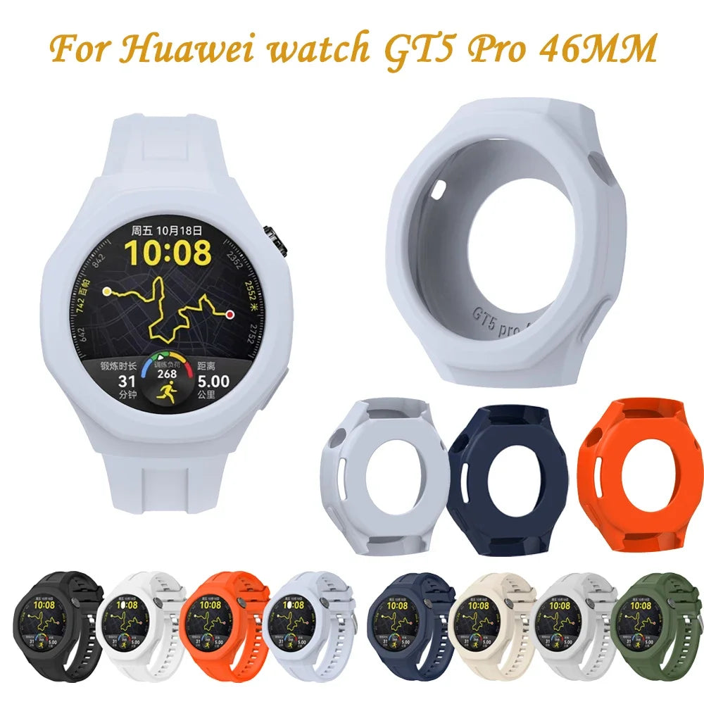 Silicone Case for Huawei Watch GT5 Pro 46mm – Protective Cover Smartwatch Protective Case Oasis Select