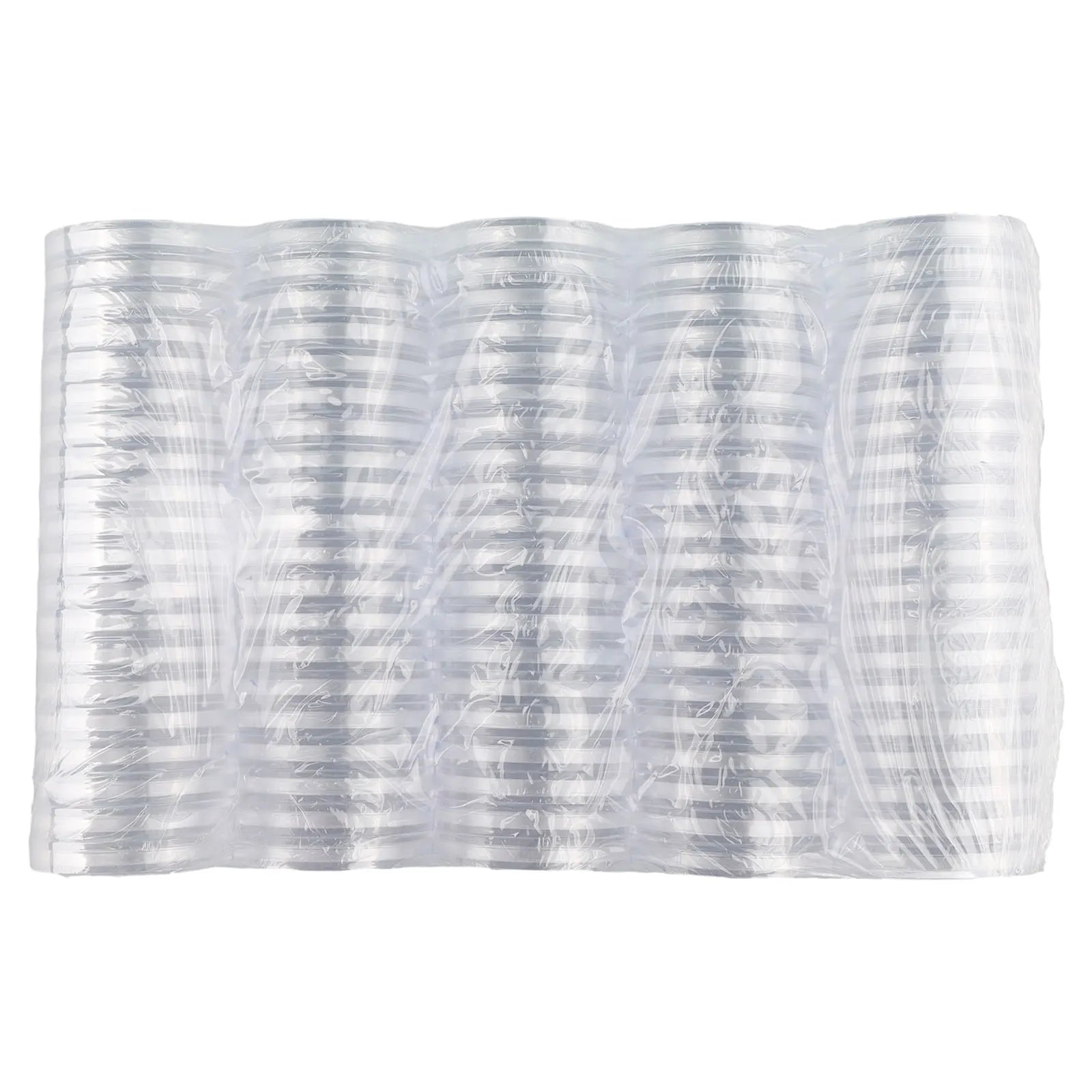 100Pcs Transparent Clear 32mm Coin Storage Boxes Collection Holder Containers Gifts Capsules Portable DIY Round Coin Holder Oasis Select